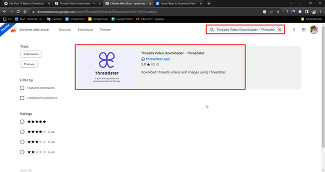 Browser-Extensions-threads