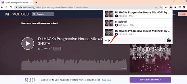 Mixcloud-Downloader-Chrome