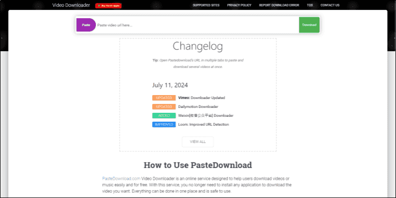 Pastedownload