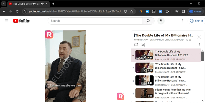 The Double Life of My Billionaire Husband youtube