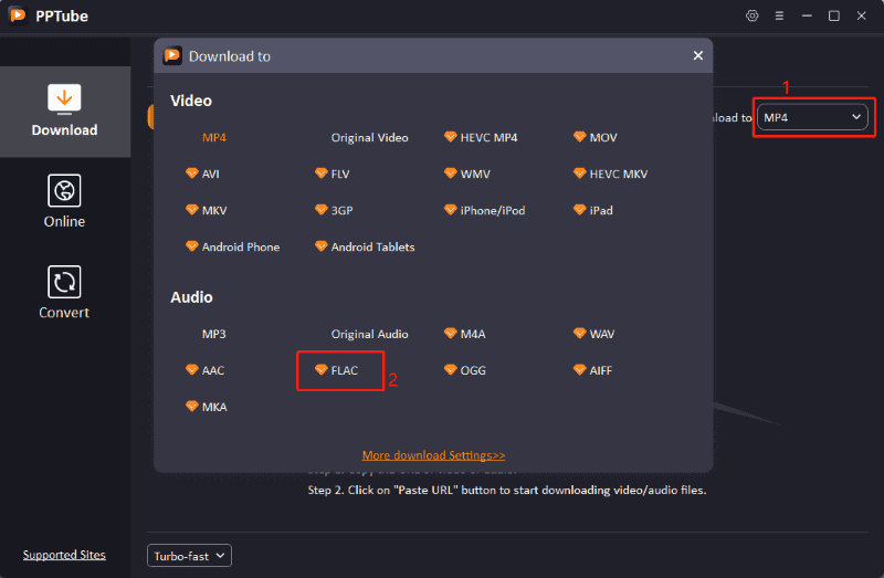choose flac