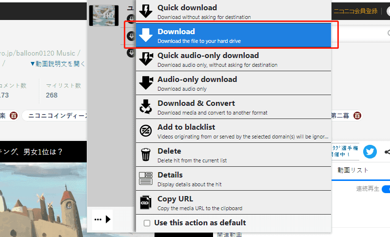 choose quick download