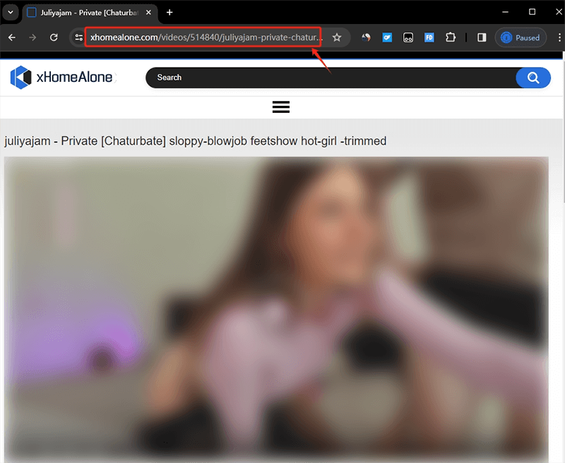 copy xhomealone video url