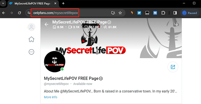 copy onlyfans profile link