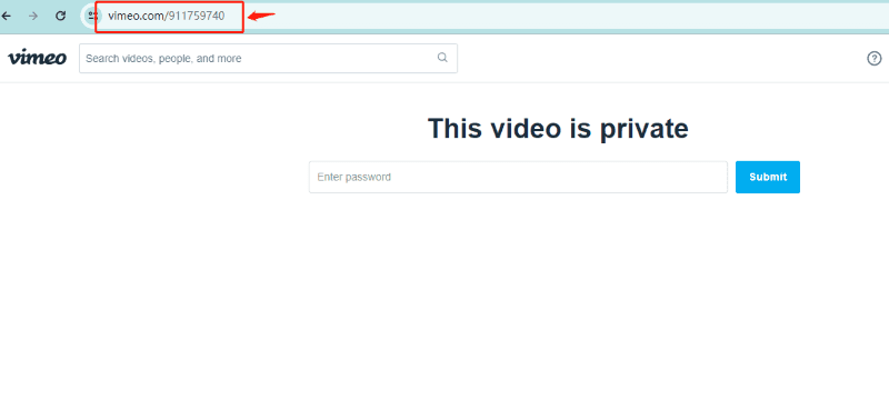 copy vimeo url