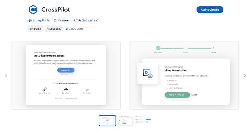 crosspilot for dailymotion