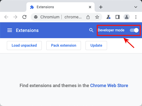 developer mode chrome