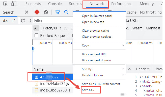 download by Inspect Tool