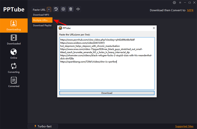 download multiple video