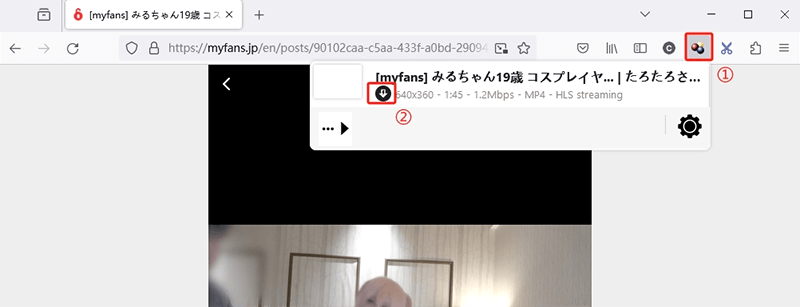 download myfans video firefox