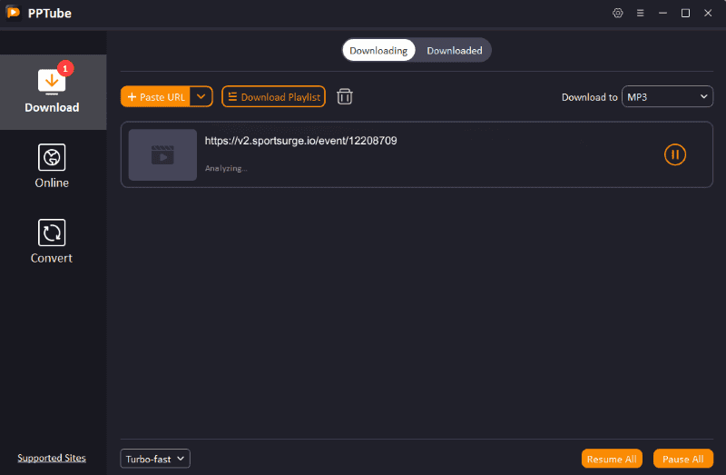 downloading sportsurge video