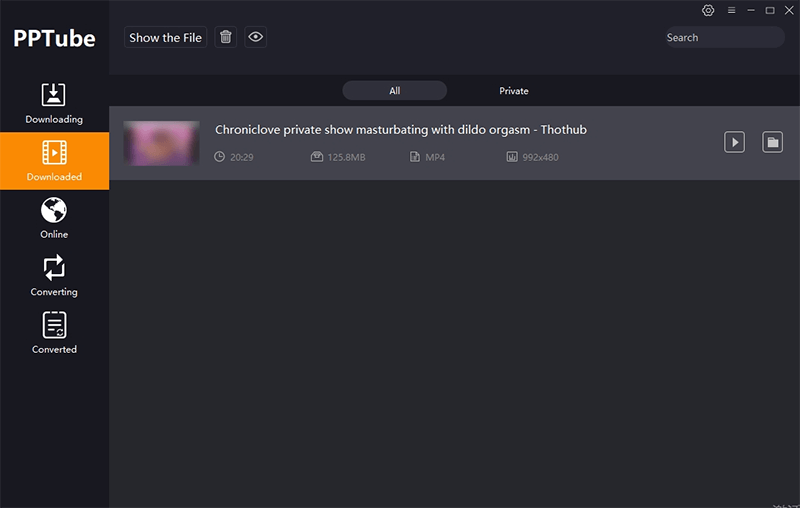 download private video pptube