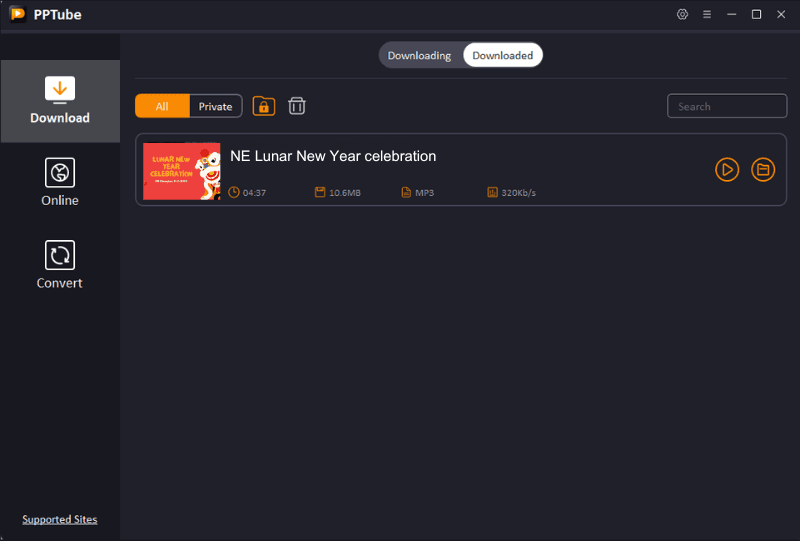 downloaded vimeo video