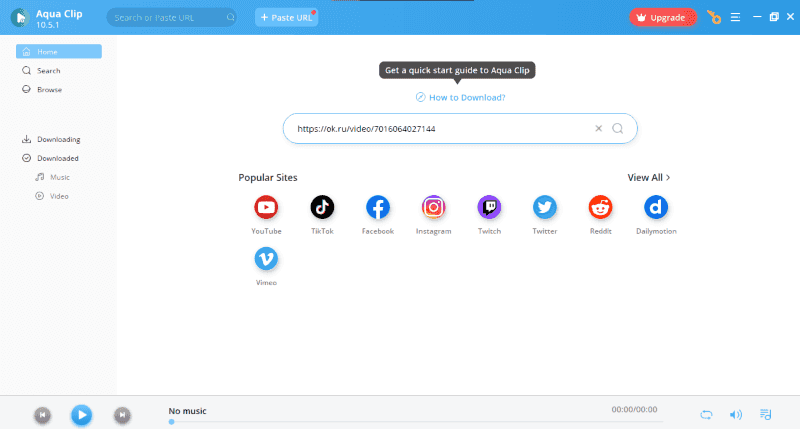 paste url Aqua Clip
