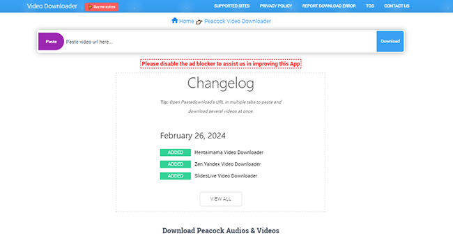 peacock-downloader-online