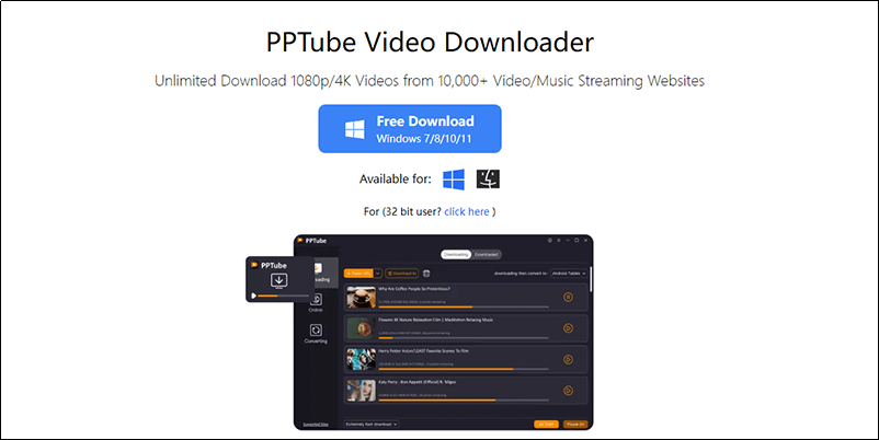 PPTube video downloader