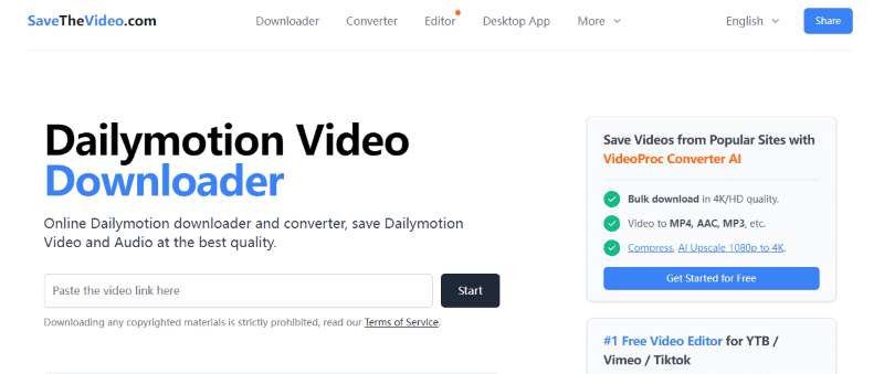 savethevideo for dailymotion